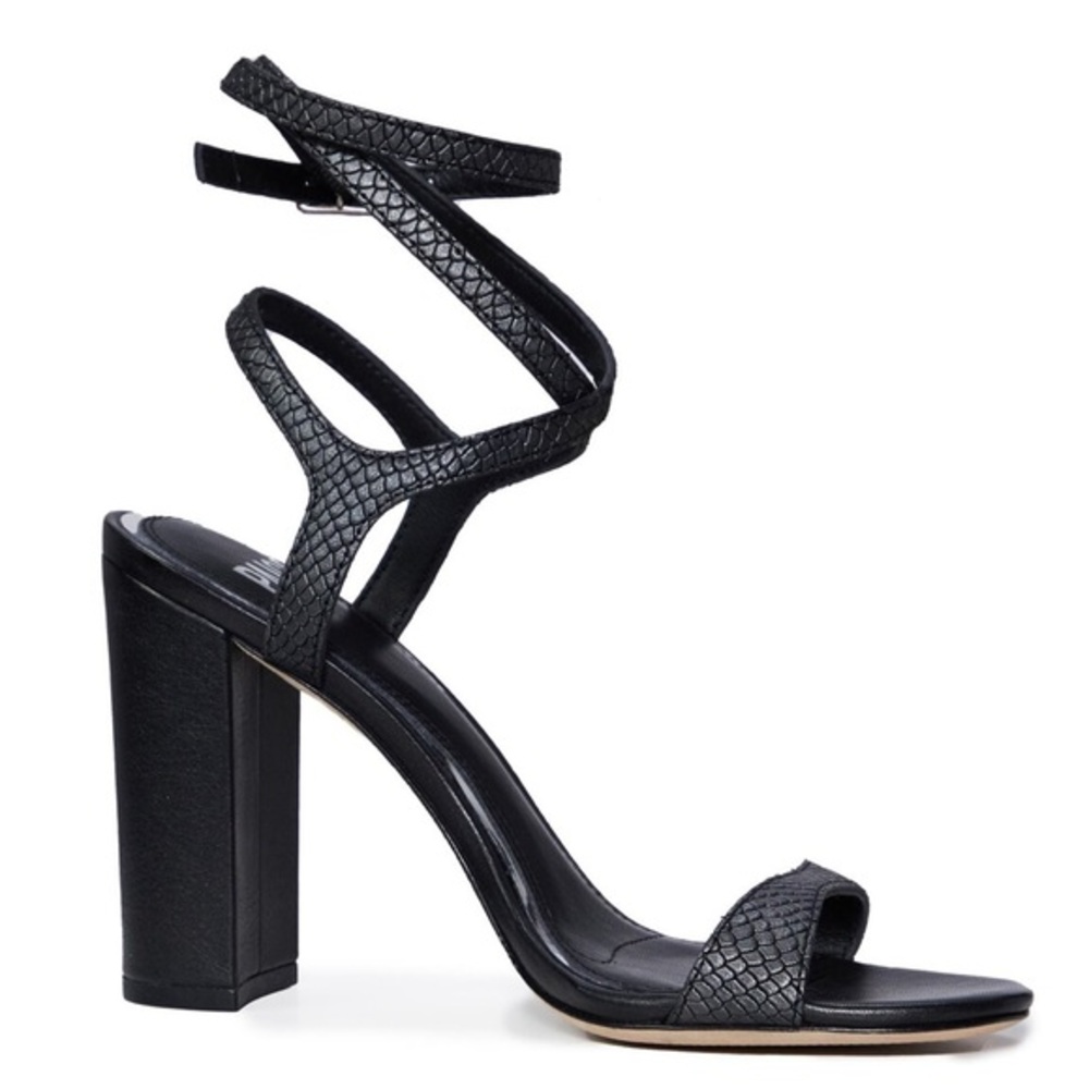 PAIGE Niko Ankle Tie Sandal - Black